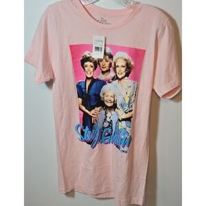 The Golden Girls Pink Graphic Print Cotton Short‎ Sleeve T-Shirt Womens S